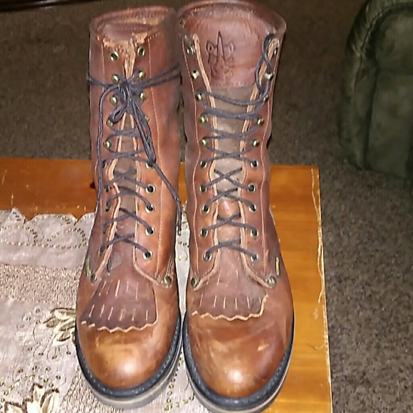 Rhino Shoes - Rhino Leather Upper Boots size 7 1/2  item # 88L32